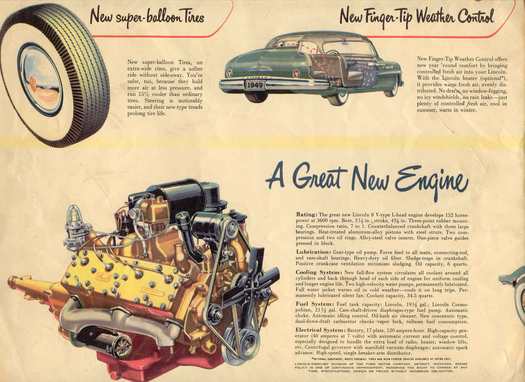 1949 Lincoln Brochure Page 4